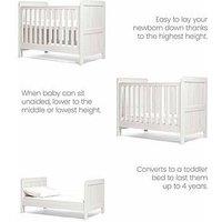 Mamas & Papas Atlas Convertible Cot Set (Convertible Cot & Dresser) - White