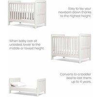Mamas & Papas Atlas Small Cotbed Range (Small Cotbed, Dresser & Wardrobe) White