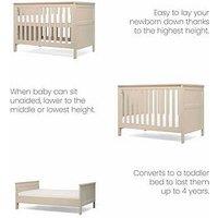 Mamas & Papas Wedmore Convertible Cot Set (Convertible Cot & Dresser) - Pebble
