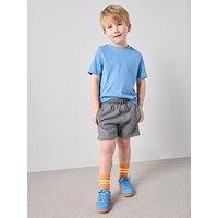 The Very Collection Boys Ottoman Rib Textured Shorts - Grey