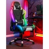 X Rocker Agility Rgb Esport Ergonomic Gaming Chair With App-Controlled Leds - Black