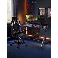 X Rocker X Rocker Gaming Bundle Ocelot Desk And Agility Jr Office Gaming Chair - Blue