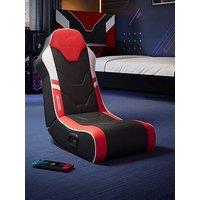 X Rocker X Rocker Shadow 2.0 Audio Floor Rocker Gaming Chair For Kids - Red / Black
