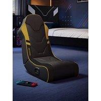 X Rocker Shadow 2.0 Audio Floor Rocker Gaming Chair For Kids - Gold / Black