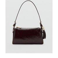 Mango Mirror Charm Shoulder Bag - Red