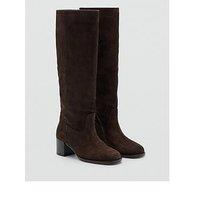 Mango Knee High Suede Boots