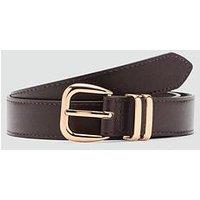 Mango Metal Buckle Belt - Brown
