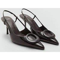 Mango Sling Back Court Shoe - Brown