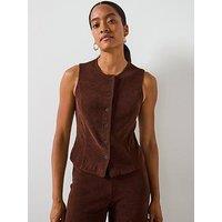 Mango Corduroy Suit Waistcoat