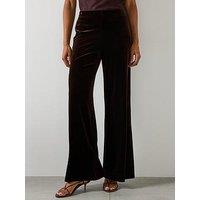 Mango Velvet Wide Leg Trousers