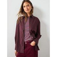 Mango Cotton Fitted Shirt - Brown