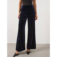 Mango Velvet Wide Leg Trousers
