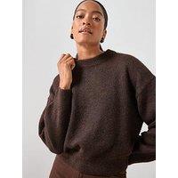 Mango Oversized Jumper - Brown