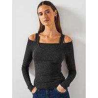 Mango Combined Sweater - Grey