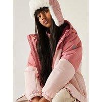 Regatta Junior Girls Hurdle Waterproof Insulated Jacket - Pink