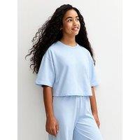 New Look 915 Girls Short Sleeve Sweatshirt - Light Blue