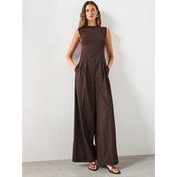 Mango Pinstripe Jumpsuit Combination