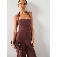 Mango Halter Neck Jumpsuit