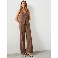 Mango Long Suit Style Jumpsuit - Brown