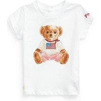 Polo Ralph Lauren Baby Girls Bear T-Shirt - White