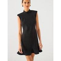 Mango Short Dress With Ruffles - Black