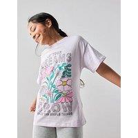 The Very Collection Girls Printed Cycling Short Set - Purple