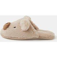Accessorize Teddy Mule Slippers - Cream
