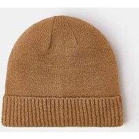 Accessorize Plain Beanie Hat - Camel