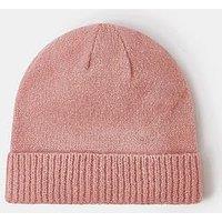 Accessorize Plain Beanie Hat - Pink