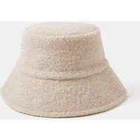 Accessorize Borg Bucket Hat - Cream