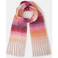 Accessorize Super Fluffy Stripe Scarf - Multi
