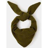 Accessorize Knitted Neckerchief - Olive Green