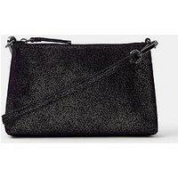 Accessorize Metallic Crossbody Bag - Black