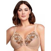 Glamorise 1245 Wonder Wire Bra - Cafe Print