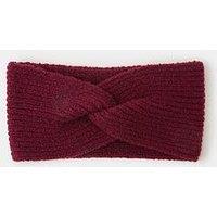 Accessorize Soft Knit Bando Headband - Burgundy