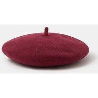 Accessorize Plain Wool Beret - Black