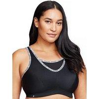 Glamorise 1066 Plus Size Camisole Sport Bra - Black