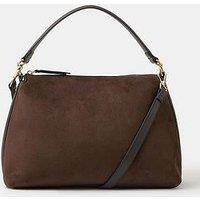 Accessorize Slouchy Suedette Handbag - Black