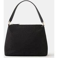 Accessorize Large Slouchy Suedette Handbag - Black