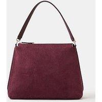 Accessorize Large Slouchy Suedette Handbag - Black