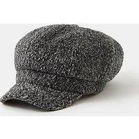 Accessorize Boucle Baker Boy Hat - Grey