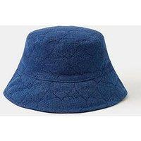 Accessorize Denim Heart Bucket Hat - Blue