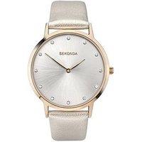 Sekonda Womens Mia Grey Polyurethane Bracelet With Silver Dial Analogue Watch