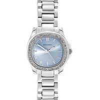 Sekonda Sekonda Womens Octaire Silver Stainless Steel Bracelet With Light Blue Dial Analogue Watch
