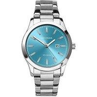 Sekonda Womens Taylor Silver Stainless Steel Bracelet With Turquoise Dial Analogue Watch