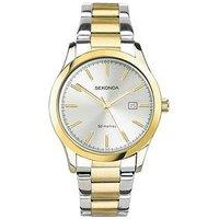 Sekonda Womens Taylor Two Tone Stainless Steel Bracelet With Silver Dial Analogue Watch