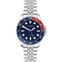 Sekonda Womens Balearic Silver Stainless Steel Bracelet With Blue Dial Analogue Watch