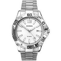 Sekonda Sekonda Mens Caspian Silver Stainless Steel Bracelet With White Dial Analogue Watch