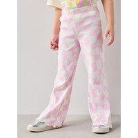 The Very Collection Girls Check Printed Flare Leggings - Print