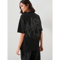 Allsaints Orlando Etta Oversized T-Shirt - Black